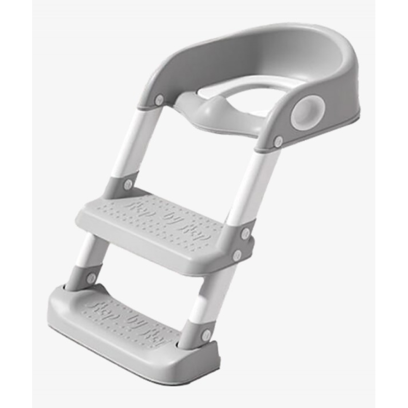 ENTRENADOR DE INODORO CON ESCALERA - GRIS