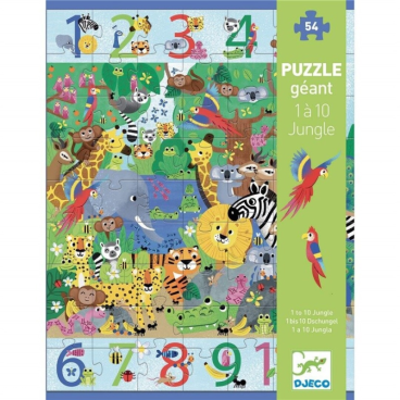 PUZZLE GIGANTE 1 A 10 JUNGLA