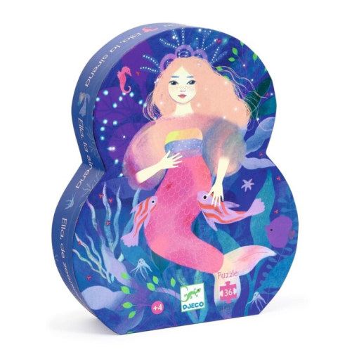 PUZZLE SILUETA ELLA, LA SIRENA 36 PIEZAS