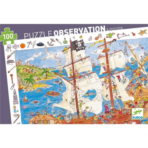PUZZLE DE OBSERVACIÓN LOS PIRATAS 100 PIEZAS