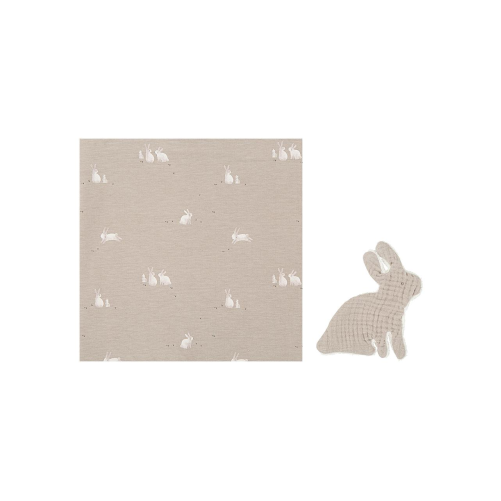 MUSELINA+DOU-DOU BUNNY GRIS BEIGE