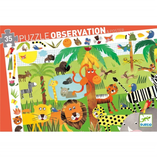 PUZZLE DE OBSERVACIÓN LA JUNGLA 35 PIEZAS