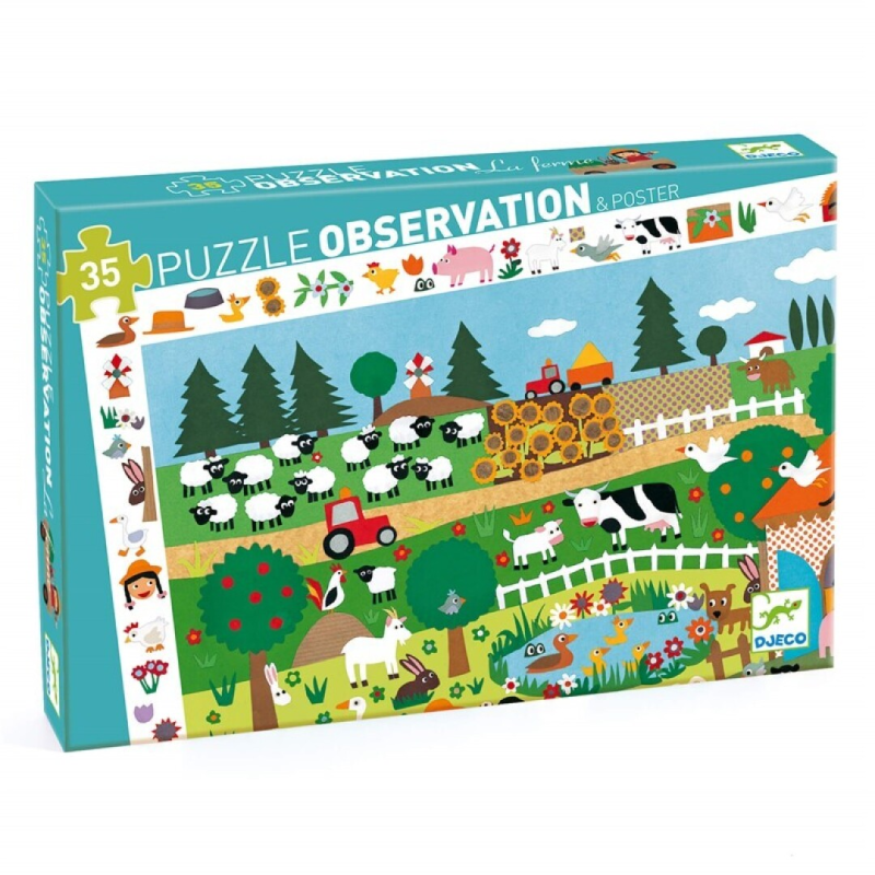 PUZZLE DE OBSERVACIÓN LA GRANJA 35 PIEZAS