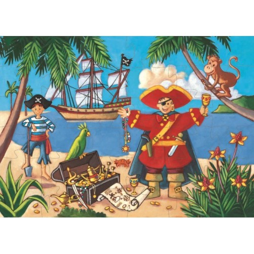 PUZZLE SILUETA EL PIRATA 36 PIEZAS