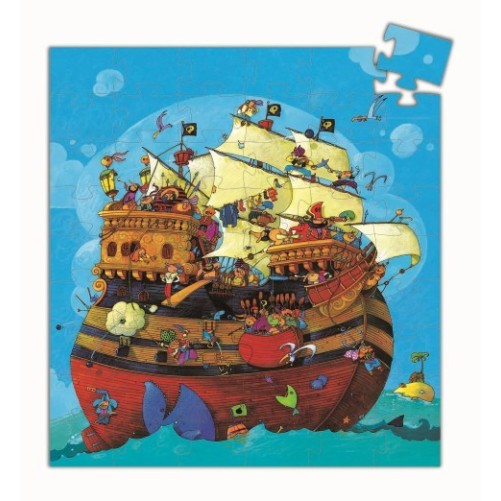 PUZZLE SILUETA EL BARCO PIRATA 54 PIEZAS