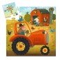 PUZZLE SILUETA EL TRACTOR 16 PIEZAS