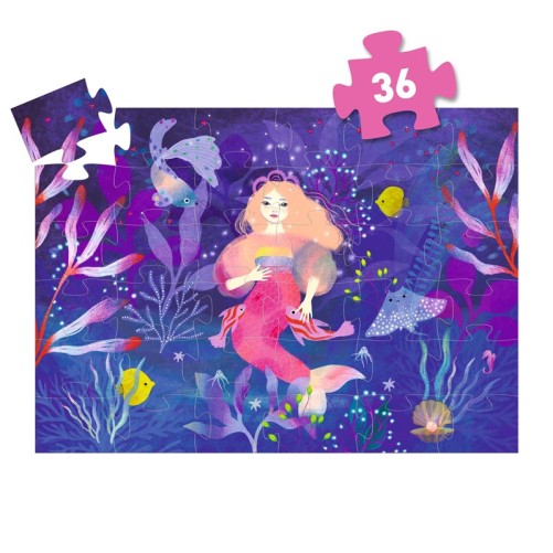 PUZZLE SILUETA ELLA, LA SIRENA 36 PIEZAS