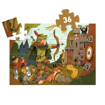 PUZZLE SILUETA ROBIN HOOD 36 PIEZAS