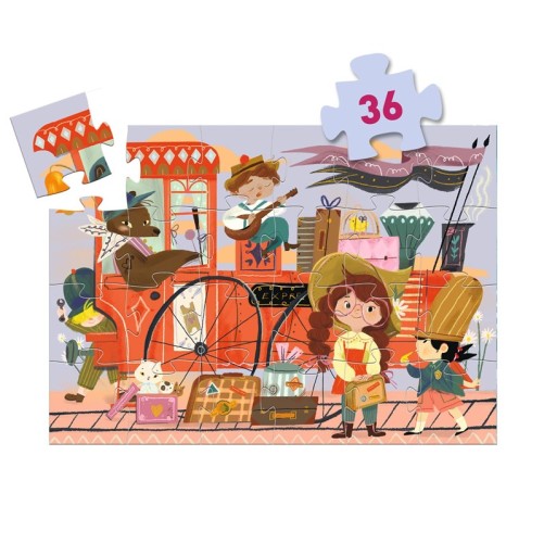 PUZZLE SILUETA EL VIAJE DE MIA 36 PIEZAS