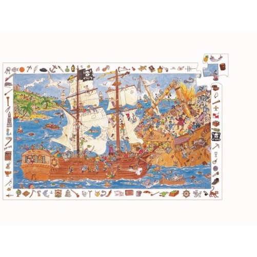 PUZZLE DE OBSERVACIÓN LOS PIRATAS 100 PIEZAS