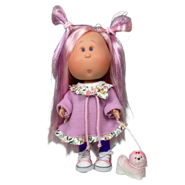 MUÑECA MIA PET PINK 30cm