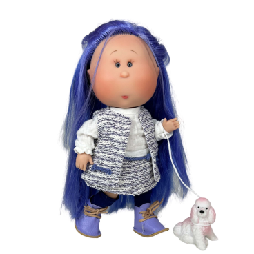 MUÑECA MIA PET BLUE 30cm