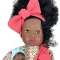 MUÑECA ALIKA CON BEBÉ PELO RIZADO 40cm