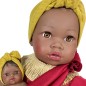 MUÑECA ALIKA CON BEBÉ BURGUNDY 40cm