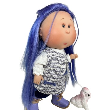 MUÑECA MIA PET BLUE 30cm