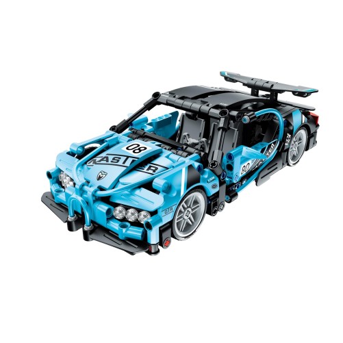 iMMASTER COCHE DE CARRERAS AZUL 422 PIEZAS
