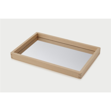 TICKIT PEQUEÑO ESPEJO DE MADERA 36X24X3cm