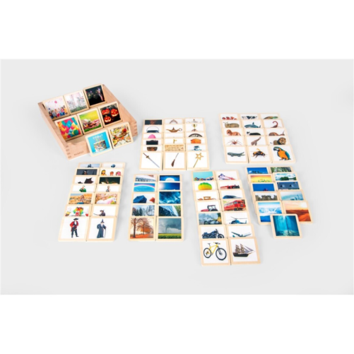 TICKIT CAJA CON 90 FICHAS DE MADERA PARA CREAR HISTORIAS