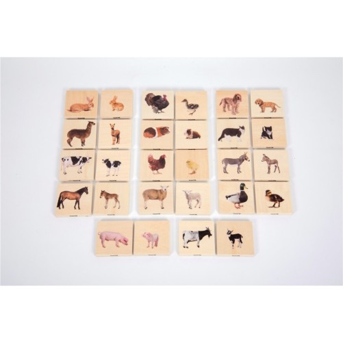 TICKIT CONJUNTO 28 FICHAS ANIMALES DOMÉSTICOS FSC 100%