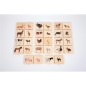 TICKIT CONJUNTO 28 FICHAS ANIMALES DOMÉSTICOS FSC 100%