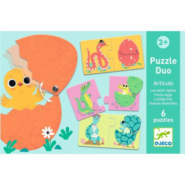 PUZZLE EDUCATIVO DÚO HUEVOS DIVERTIDOS