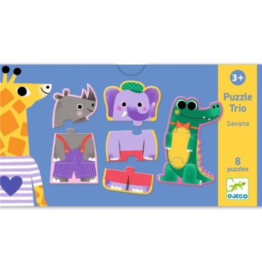 PUZZLE EDUCATIVO DÚO TRIO SAVANNAH