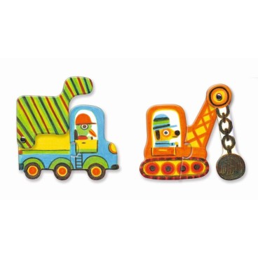 PUZZLE EDUCATIVO DUO VEHÍCULOS ARTICULADOS