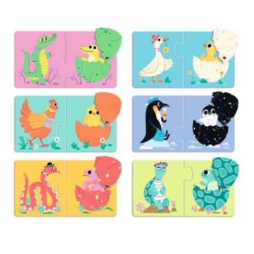 PUZZLE EDUCATIVO DÚO HUEVOS DIVERTIDOS