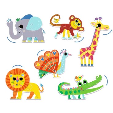 PUZZLE ANIMALES ARTICULADOS DJECO