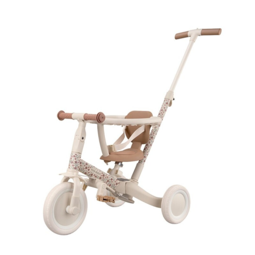 TRICICLO CON BARRA BLANCO FLORES LITTLE DUTCH