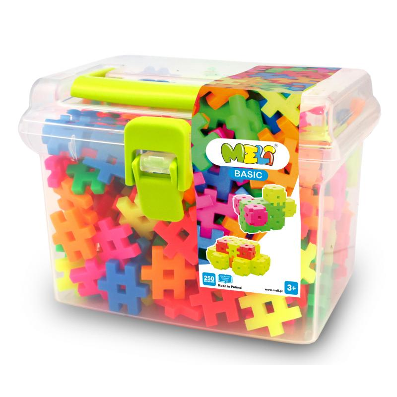 MELI BASIC NEÓN TRAVEL BOX 250 PIEZAS