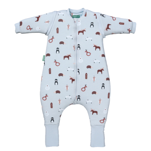 PIJAMA MANTA CON MANGAS Y CALCETINES ANTIDESLIZANTES - WINTER ANIMALS - TOG 2.5