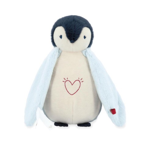 LUZ NOCTURNA PINGUINO DE PELUCHE AZUL