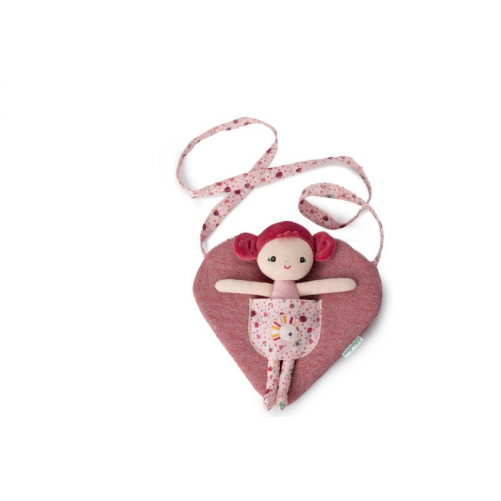 MUÑECA ALINE CON BOLSA EN FORMA DE CORAZÓN