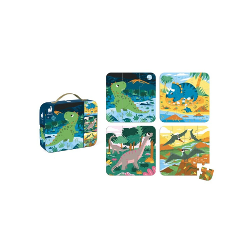 SET 4 PUZZLES EVOLUTIVOS DINOSAURIOS