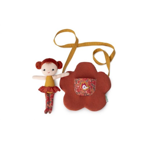 MUÑECA ADÈLE CON BOLSO DE FLOR