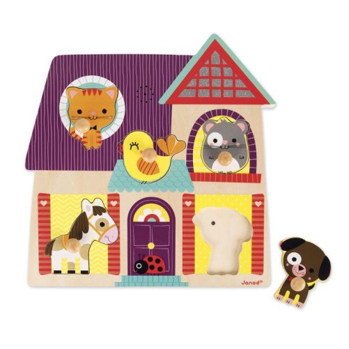 PUZLE ENCAJABLE MUSICAL "MIS AMIGUITOS LOS ANIMALES"