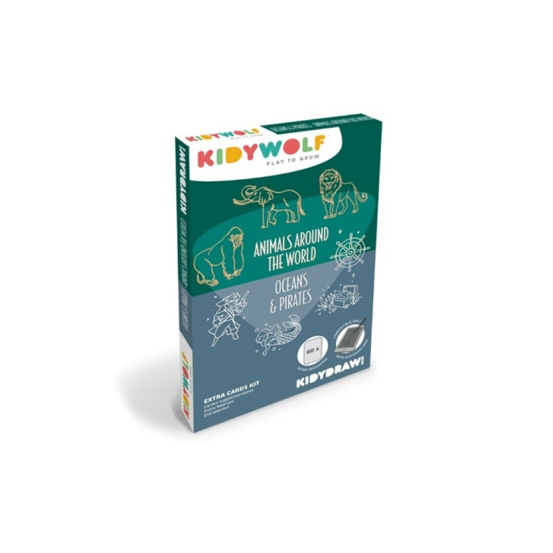 PLANTILLAS KIDYDRAW OCÉANOS Y PIRATAS/ANIMALES DEL MUNDO