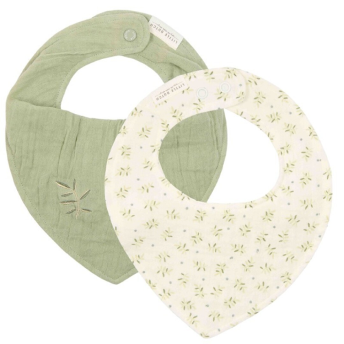 SET 2 BANDANAS MUSELINA BLUEBERRY LEAVES