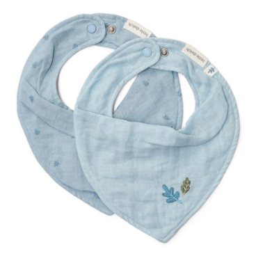 SET 2 BANDANAS MUSELINA PURO AZUL DENIM