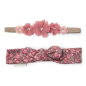 SET DOS CINTAS PARA EL PELO FLORES ROSADA 74/86