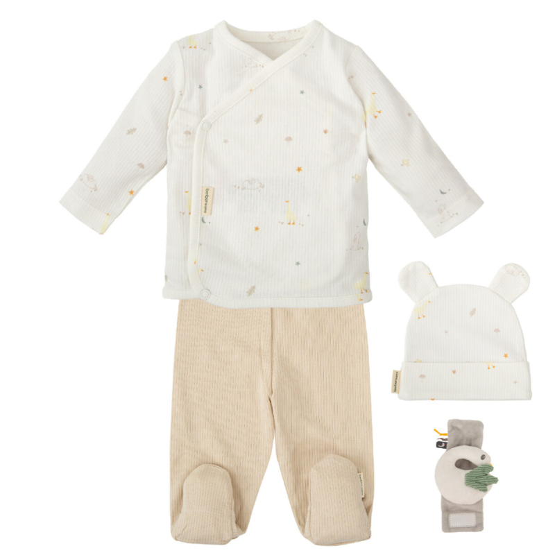 SET 4 PIEZAS HAPPY FOREST B/LINO