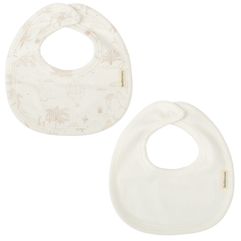 SET 2 BABEROS 19X19 NOE B/LINO