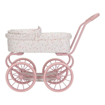 CARRITO MUÑECAS METAL FLORES LITTLE DUTCH