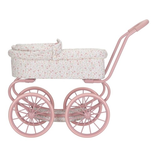 CARRITO MUÑECAS METAL FLORES LITTLE DUTCH