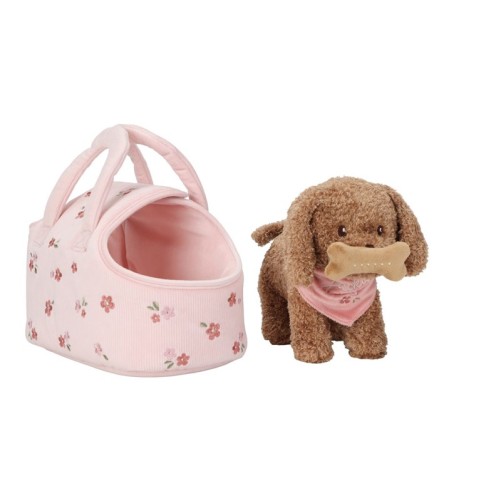 PERRITO PELUCHE JACKIE CON BOLSA LITTLE DUTCH