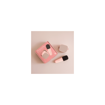 KARAOKE ALTAVOZ CON MICRÓFONO - ROSA PASTEL