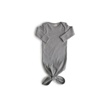 BODY MANGA LARGA CON NUDO GRAY MELANGE 0-3m