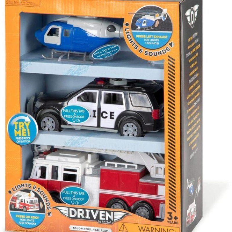 DRIVEN MINI FLOTA DE RESCATE SET 3 VEHÍCULOS