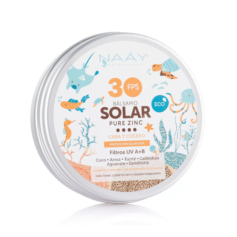 BÁLSAMO SOLAR PURE ZINC FPS30 NAÁY 50ml